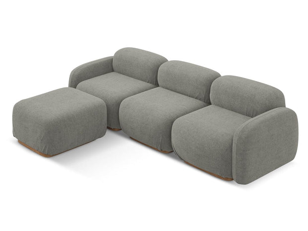 Makamii Coltar Modular, Sezlong Universal (pe Stanga sau pe Dreapta), Tapitat cu Stofa, Ailani COR-7, l270xA190xH73 cm