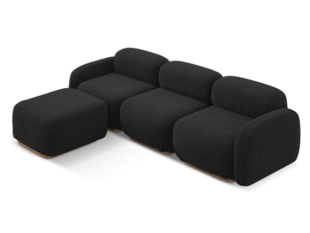 Makamii Coltar Modular, Sezlong Universal (pe Stanga sau pe Dreapta), Tapitat cu Stofa, Ailani COR-7, l270xA190xH73 cm