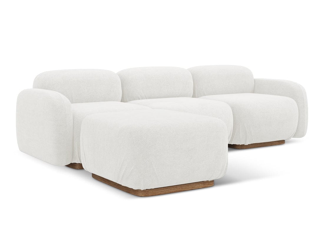 Makamii Coltar Modular, Sezlong Universal (pe Stanga sau pe Dreapta), Tapitat cu Stofa, Ailani COR-7, l270xA190xH73 cm