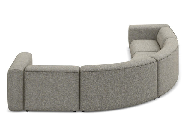 Makamii Coltar Modular, Sezlong Universal (pe Stanga sau pe Dreapta), Tapitat cu Stofa, Ekahi C2 Bej Inchis, l318xA318xH70 cm