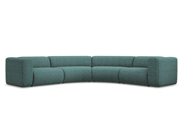 Makamii Coltar Modular, Sezlong Universal (pe Stanga sau pe Dreapta), Tapitat cu Stofa, Ekahi C6 Marin, l318xA318xH70 cm