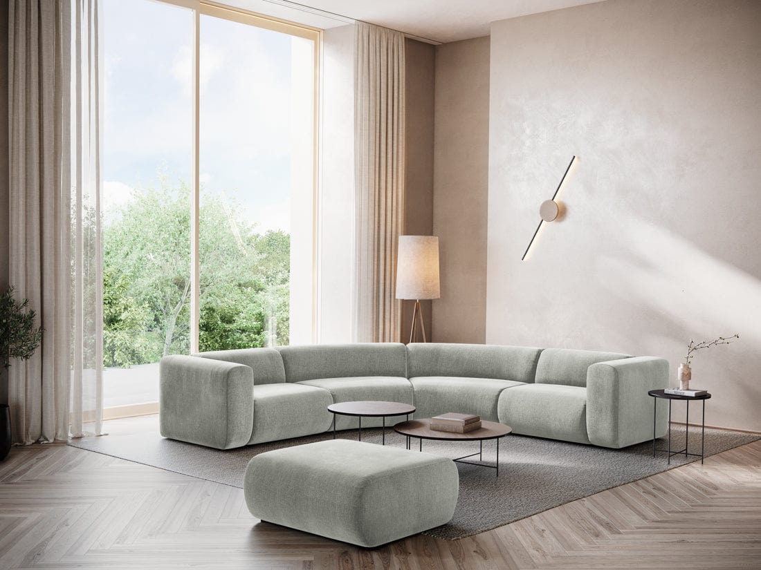 Makamii Coltar Modular, Sezlong Universal (pe Stanga sau pe Dreapta), Tapitat cu Stofa, Ekahi COR-2, l318xA318xH70 cm