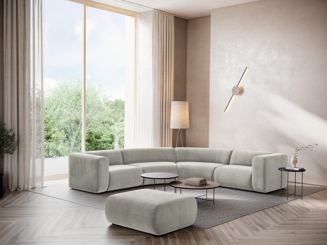 Makamii Coltar Modular, Sezlong Universal (pe Stanga sau pe Dreapta), Tapitat cu Stofa, Ekahi COR-2, l318xA318xH70 cm