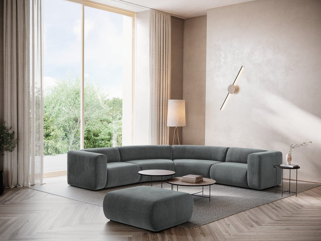 Makamii Coltar Modular, Sezlong Universal (pe Stanga sau pe Dreapta), Tapitat cu Stofa, Ekahi COR-2, l318xA318xH70 cm