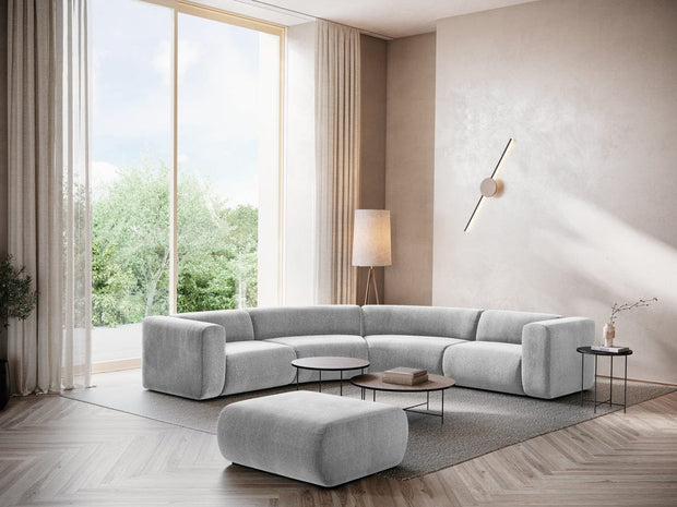 Makamii Coltar Modular, Sezlong Universal (pe Stanga sau pe Dreapta), Tapitat cu Stofa, Ekahi COR-2, l318xA318xH70 cm