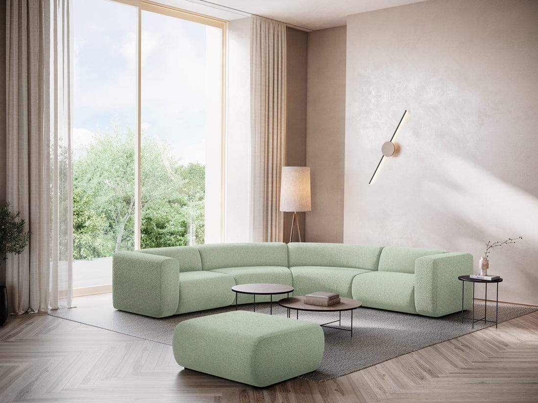 Makamii Coltar Modular, Sezlong Universal (pe Stanga sau pe Dreapta), Tapitat cu Stofa, Ekahi COR-20, l318xA318xH70 cm