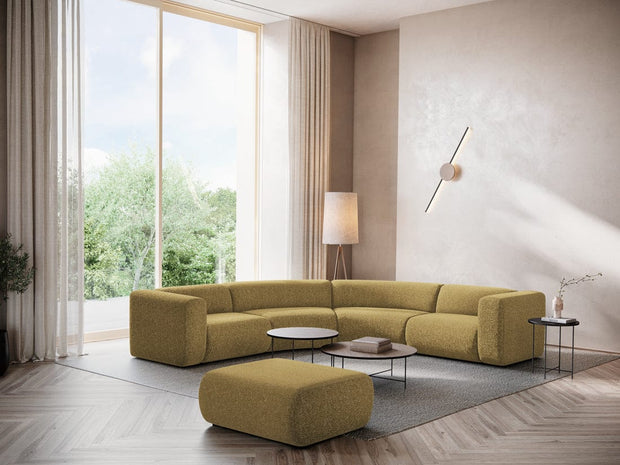 Makamii Coltar Modular, Sezlong Universal (pe Stanga sau pe Dreapta), Tapitat cu Stofa, Ekahi COR-20, l318xA318xH70 cm