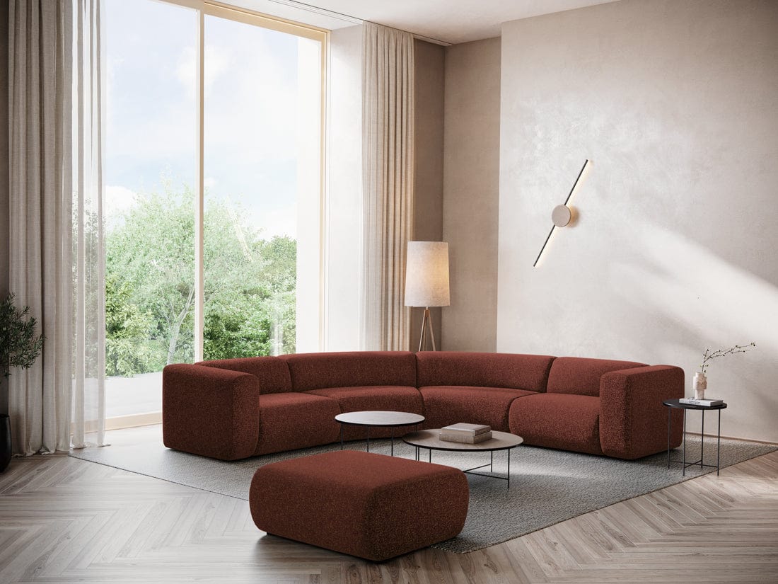 Makamii Coltar Modular, Sezlong Universal (pe Stanga sau pe Dreapta), Tapitat cu Stofa, Ekahi COR-20, l318xA318xH70 cm