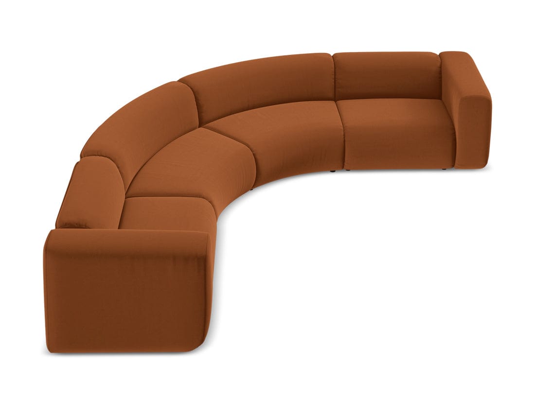 Makamii Coltar Modular, Sezlong Universal (pe Stanga sau pe Dreapta), Tapitat cu Stofa, Ekahi Velvet COR-3, l318xA318xH70 cm