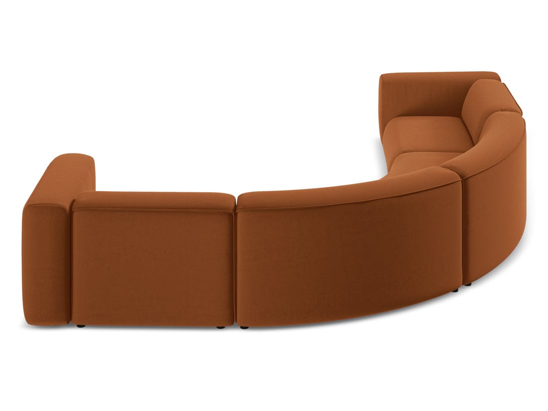 Makamii Coltar Modular, Sezlong Universal (pe Stanga sau pe Dreapta), Tapitat cu Stofa, Ekahi Velvet COR-3, l318xA318xH70 cm