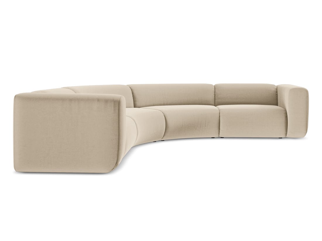 Makamii Coltar Modular, Sezlong Universal (pe Stanga sau pe Dreapta), Tapitat cu Stofa, Ekahi Velvet COR-3, l318xA318xH70 cm