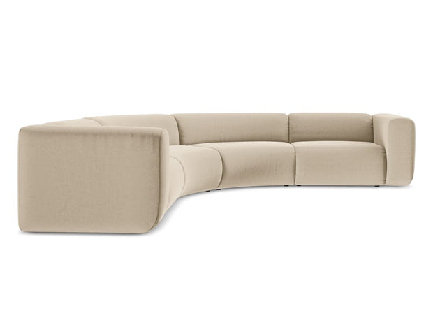 Makamii Coltar Modular, Sezlong Universal (pe Stanga sau pe Dreapta), Tapitat cu Stofa, Ekahi Velvet COR-3, l318xA318xH70 cm