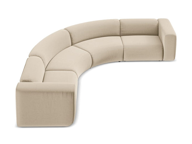 Makamii Coltar Modular, Sezlong Universal (pe Stanga sau pe Dreapta), Tapitat cu Stofa, Ekahi Velvet COR-3, l318xA318xH70 cm