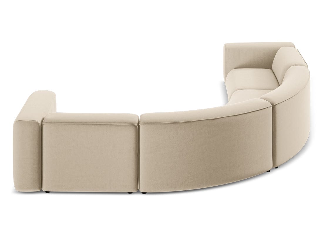 Makamii Coltar Modular, Sezlong Universal (pe Stanga sau pe Dreapta), Tapitat cu Stofa, Ekahi Velvet COR-3, l318xA318xH70 cm