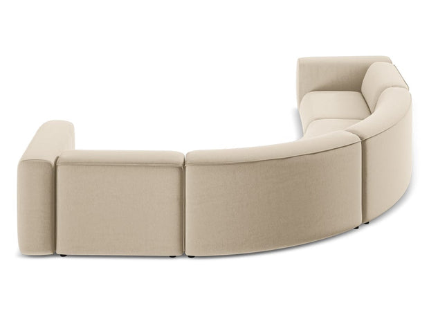 Makamii Coltar Modular, Sezlong Universal (pe Stanga sau pe Dreapta), Tapitat cu Stofa, Ekahi Velvet COR-3, l318xA318xH70 cm