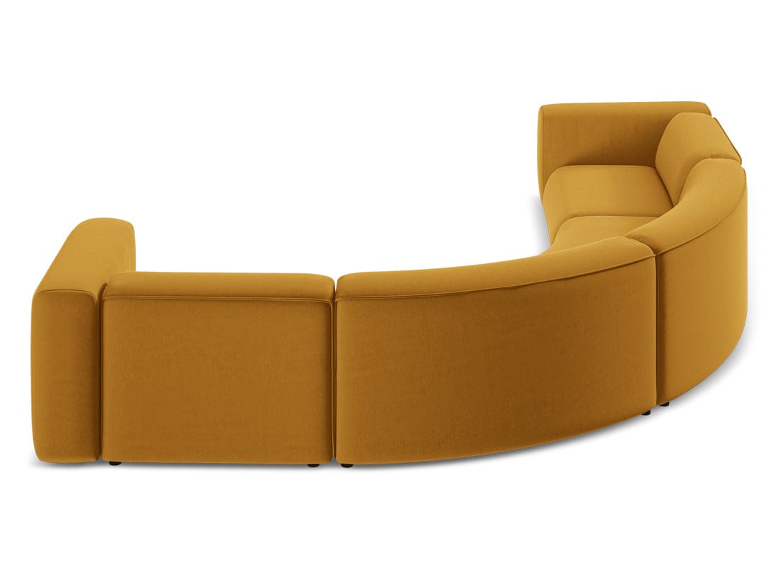 Makamii Coltar Modular, Sezlong Universal (pe Stanga sau pe Dreapta), Tapitat cu Stofa, Ekahi Velvet COR-3, l318xA318xH70 cm