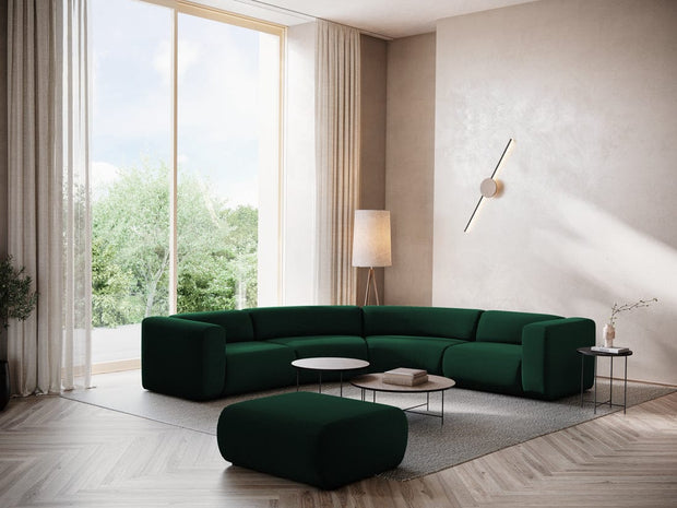 Makamii Coltar Modular, Sezlong Universal (pe Stanga sau pe Dreapta), Tapitat cu Stofa, Ekahi Velvet COR-3, l318xA318xH70 cm