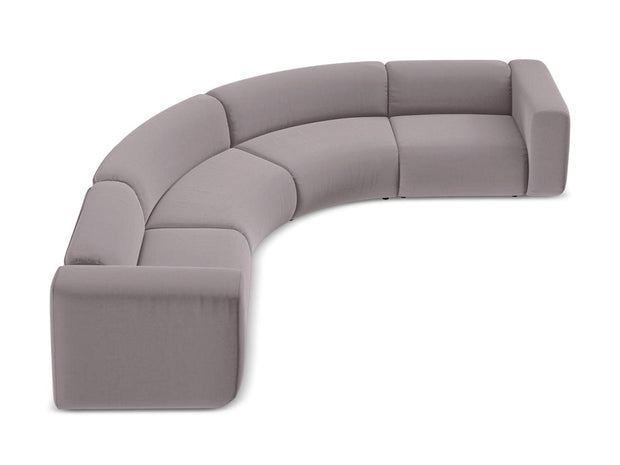 Makamii Coltar Modular, Sezlong Universal (pe Stanga sau pe Dreapta), Tapitat cu Stofa, Ekahi Velvet COR-3, l318xA318xH70 cm