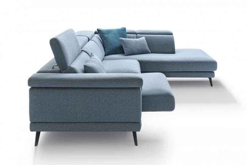 Coltar Notos Fix cu Benzi Elastice si Spuma Poliuretanica, Sezlong pe Dreapta, Sezut si Tetiere Reglabile, l299xA230xH76-101 cm (3)