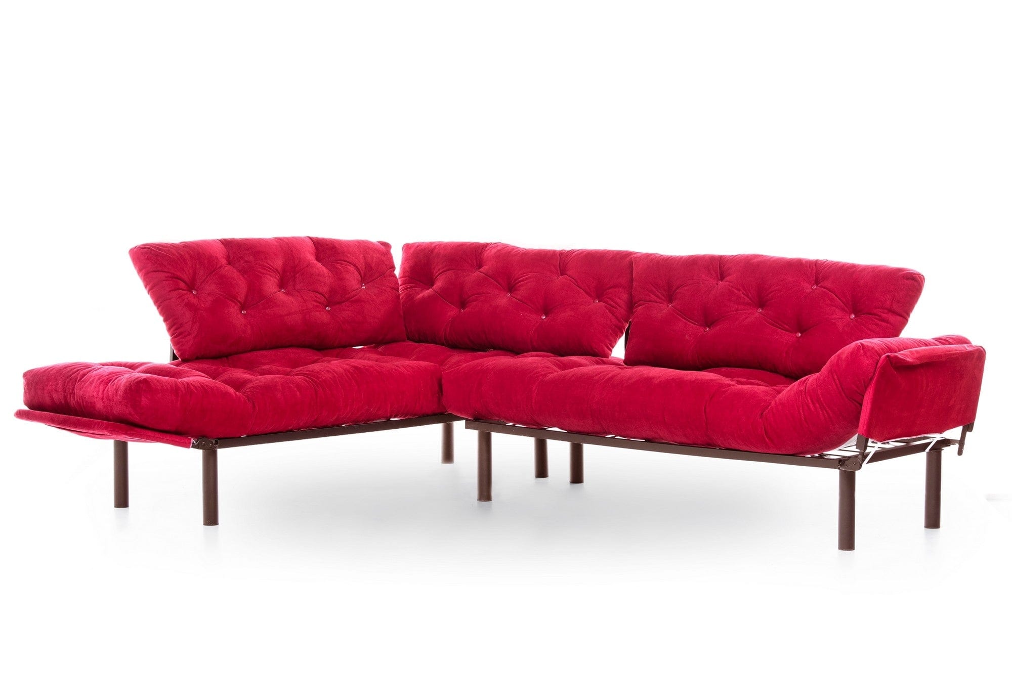 Coltar pentru terasa, stofa si cadru metalic Nita Bordeaux, l260xA190xH85 cm (5)