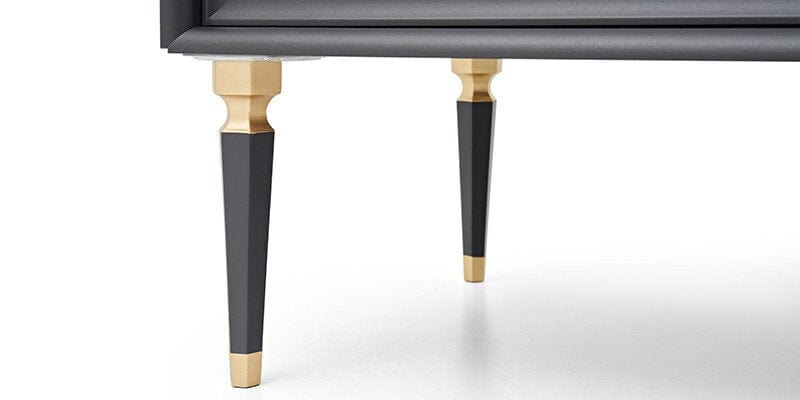 Comoda din pal cu 2 sertare si 4 usi, Lorenta Antracit, l215,6xA49xH85 cm (12)