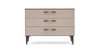 Comoda din pal, cu 3 sertare, Nova Cappuccino / Nuc, l108,9xA46,8xH78,4 cm (5)