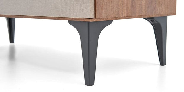Comoda din pal, cu 3 sertare, Nova Cappuccino / Nuc, l108,9xA46,8xH78,4 cm (9)
