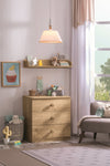 Comoda din pal cu 3 sertare, pentru tineret, Mocha Natur, l73xA43xH75 cm (6)
