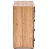 Comoda din pal cu 4 sertare si 1 usa, Liamis KM-2 Gri / Stejar Wotan, l77xA40xH82 cm (4)
