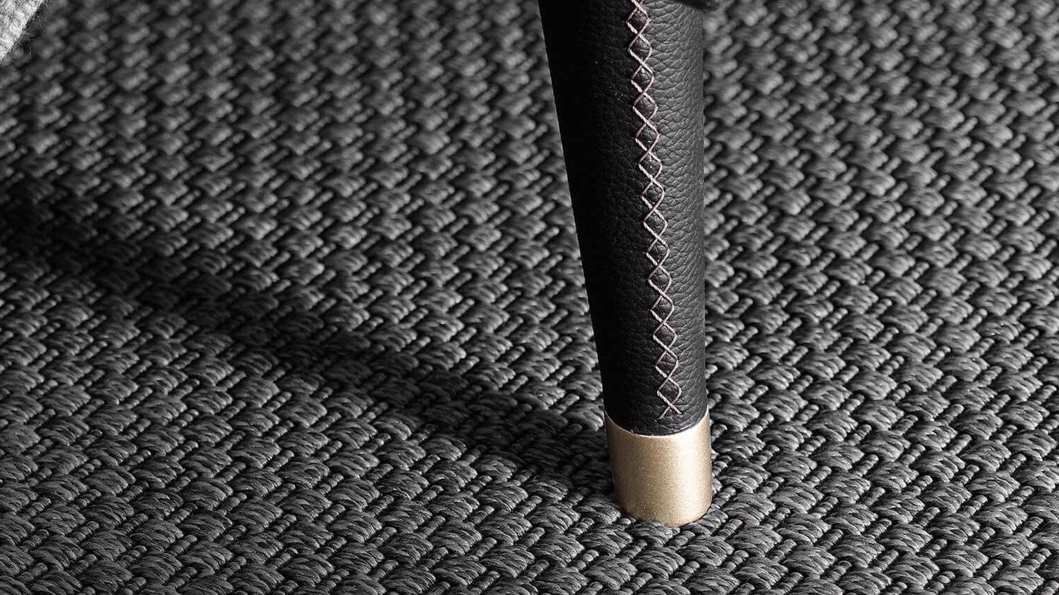 Comoda din pal si lemn, cu 3 sertare Diamond Nuc / Grafit, l104xA48,2xH80,4 cm (3)