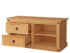 Dorel Home Comoda TV din lemn de pin, cu 2 sertare, Mexico Natural, l120xA50xH57 cm