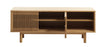 Unique Furniture A/S Comoda TV din lemn, pal si furnir, cu 2 usi, Tiber Stejar, l143xA40xH55 cm