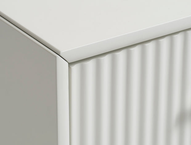 Unique Furniture A/S Comoda TV din MDF, cu 1 sertar si 2 usi, Palma Grej, l45xA140xH50 cm