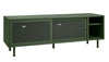Unique Furniture A/S Comoda TV din metal, cu 2 usi, Veep Verde Olive, l160xA45xH55 cm