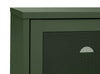 Unique Furniture A/S Comoda TV din metal, cu 2 usi, Veep Verde Olive, l160xA45xH55 cm