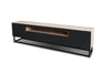 Bogart Comoda TV din pal, MDF si metal, cu 2 usi, Loftia 200-2D1K Negru / Stejar Artisan, l200xA37xH52 cm