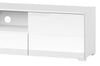 Comoda TV din pal si MDF, cu 1 sertar si 2 usi Gabrielle 9 Alb, l165xA39xH42 cm (2)