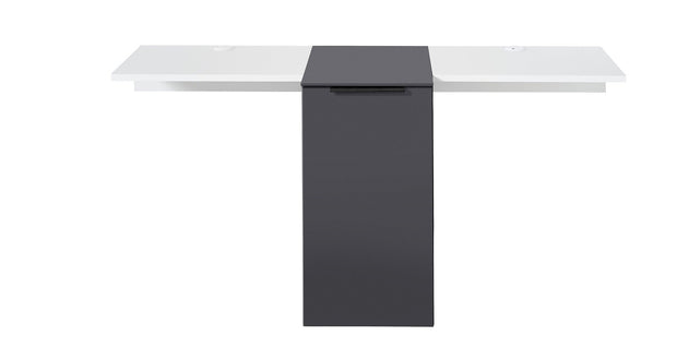 Innostyle Comoda TV din pal si MDF cu 1 usa, Madeline Grafit / Alb, l159xA50xH75 cm