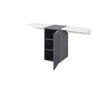 Innostyle Comoda TV din pal si MDF cu 1 usa, Madeline Grafit / Alb, l159xA50xH75 cm