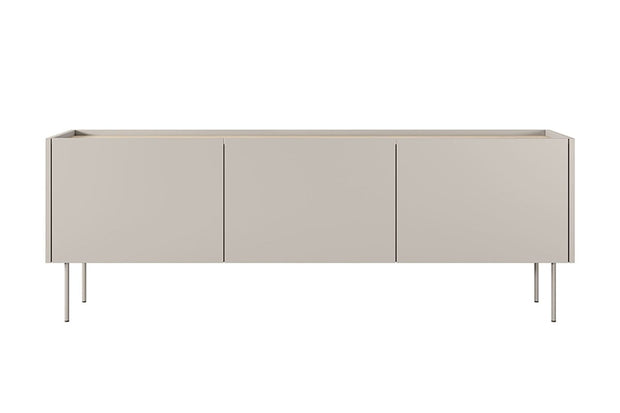 Bogart Comoda TV din pal si metal, cu 1 sertar si 3 usi, Desin 170-3D1SZ Crem, l170xA40xH60 cm