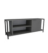 Comoda TV din pal si metal, cu 1 usa, Bond Antracit / Negru, l120xA30xH54 cm (3)