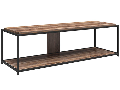 Dorel Home Comoda TV din pal si metal, Quincy Stejar / Negru, l152xA52xH45 cm