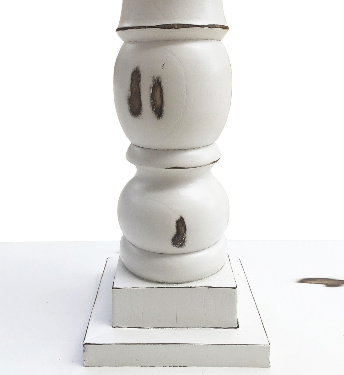 Consola din lemn Column Alb / Natural, l120xA30xH80 cm (2)