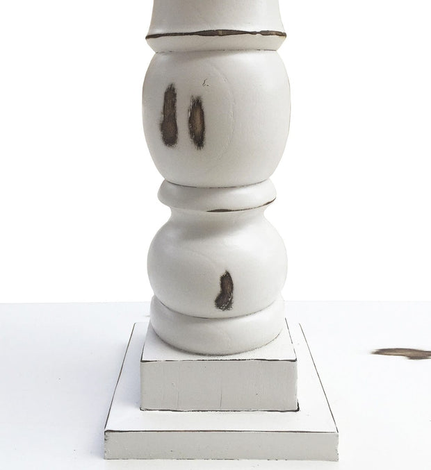 Consola din lemn Column Alb / Natural, l120xA30xH80 cm (2)