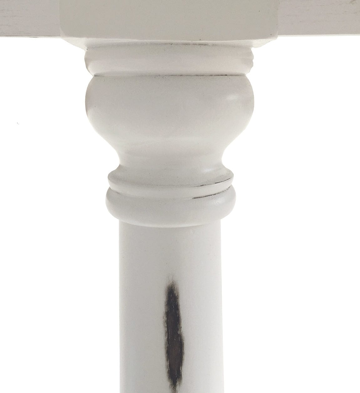 Consola din lemn Column Alb / Natural, l120xA30xH80 cm (4)