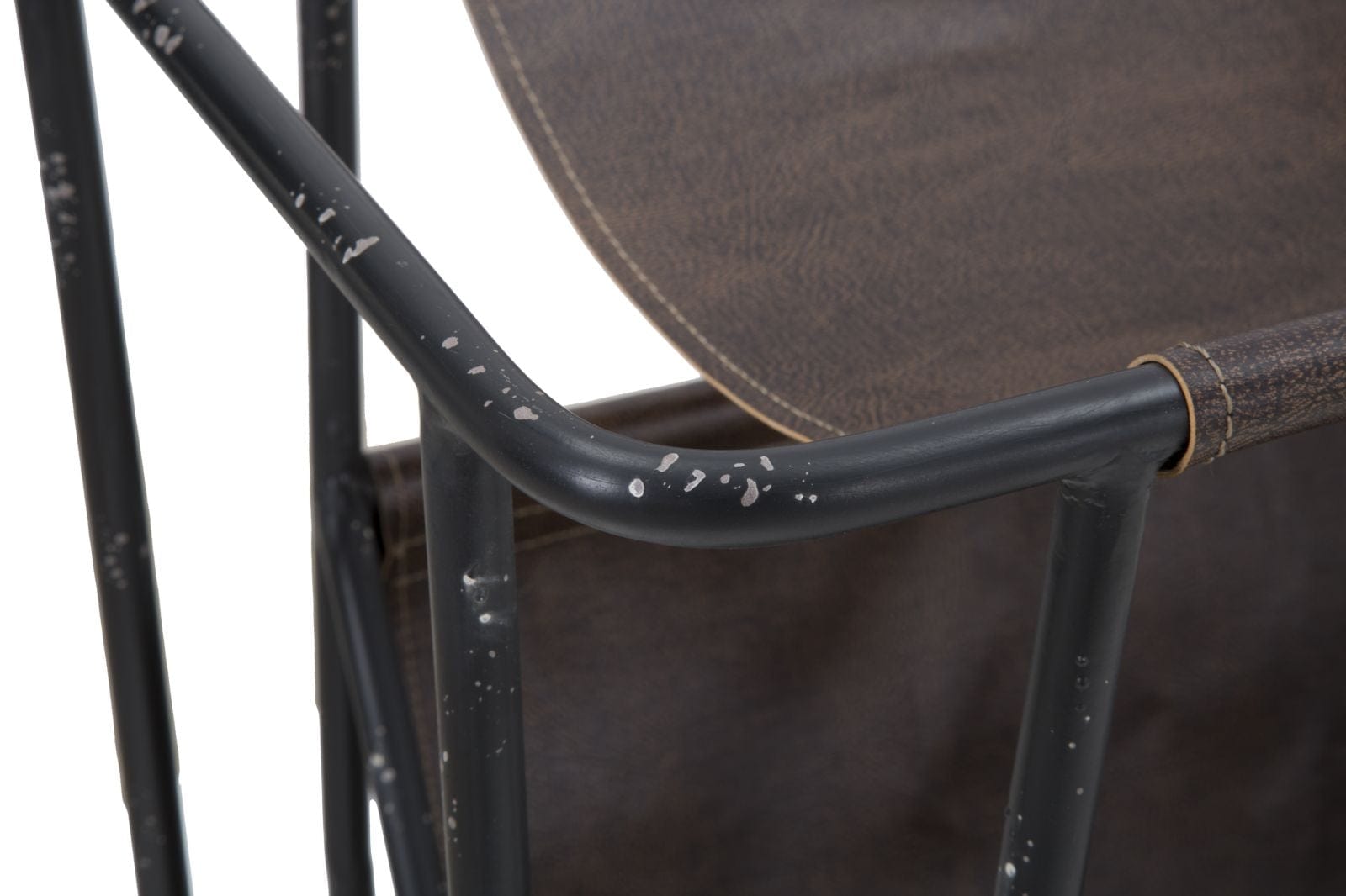 Consola din lemn de brad si metal, cu suport reviste Simply Natural / Negru, l83,5xl42xH61 cm (8)