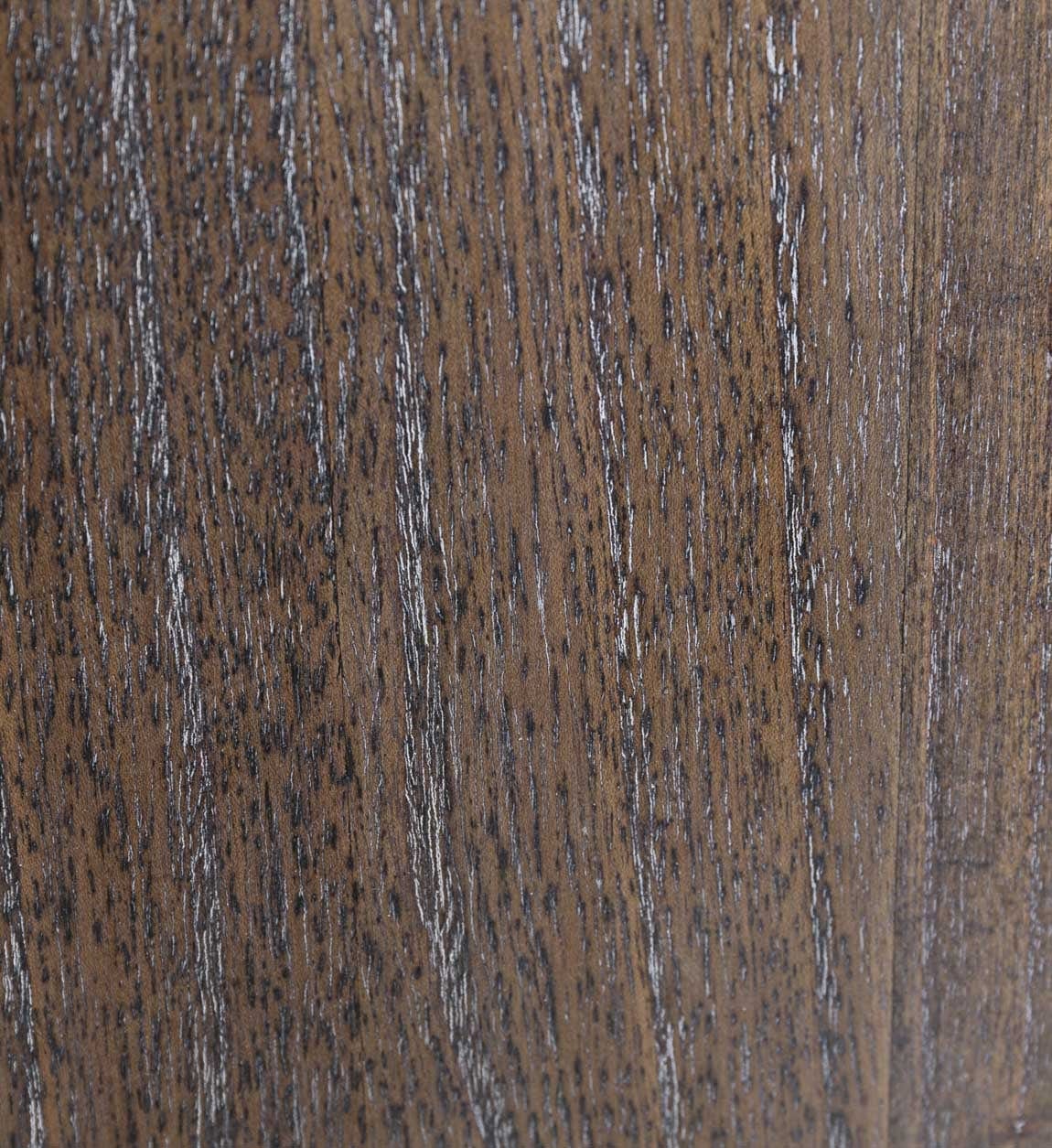 Consola din lemn si metal, Taine Nuc / Negru, l190xA35xH85 cm (3)