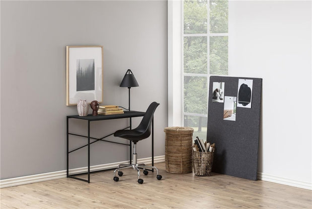 Consola din MDF si metal Seaford Negru, l100xA45xH75 cm (1)