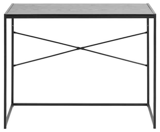 Consola din MDF si metal Seaford Negru, l100xA45xH75 cm (2)