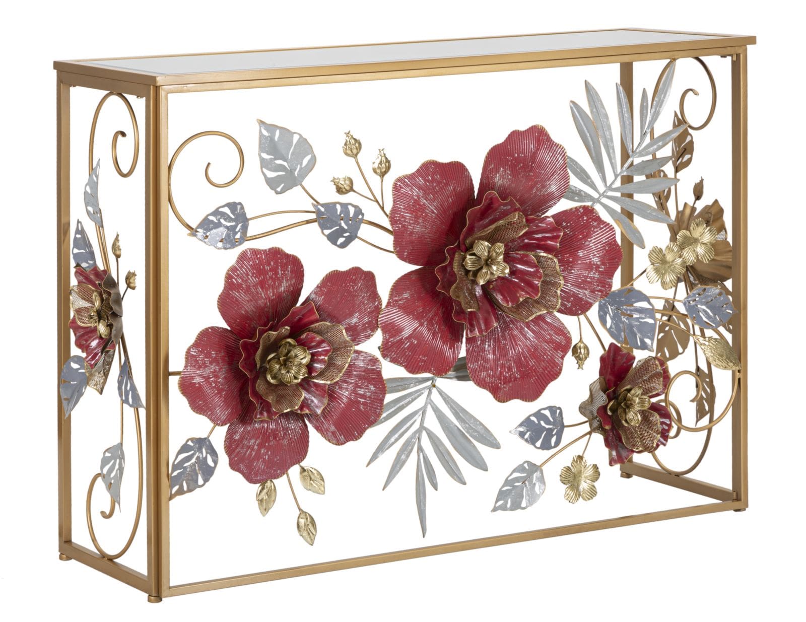 Consola din metal, Love Multicolor, l108xA36,8xH80 cm